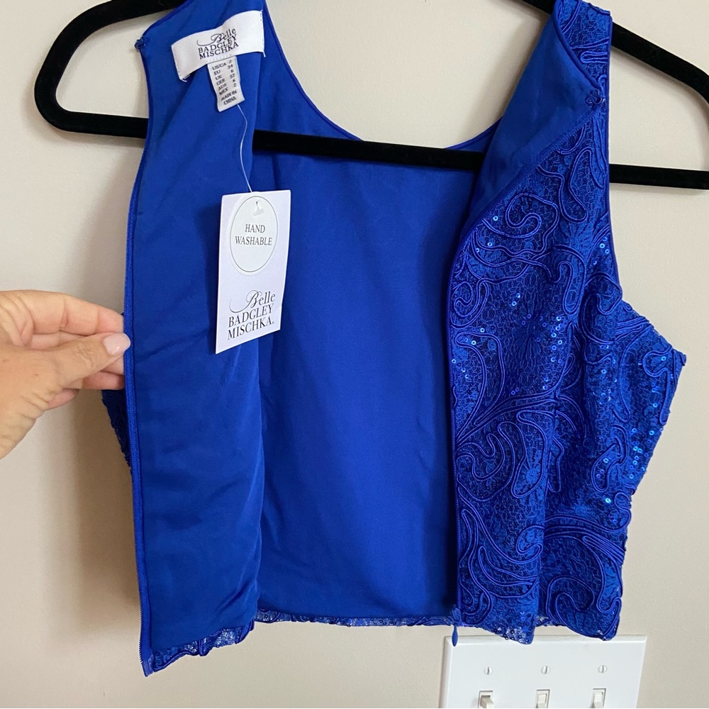 NWT Badgley Mischka RAINA Top 2‎ - Picture 6 of 9